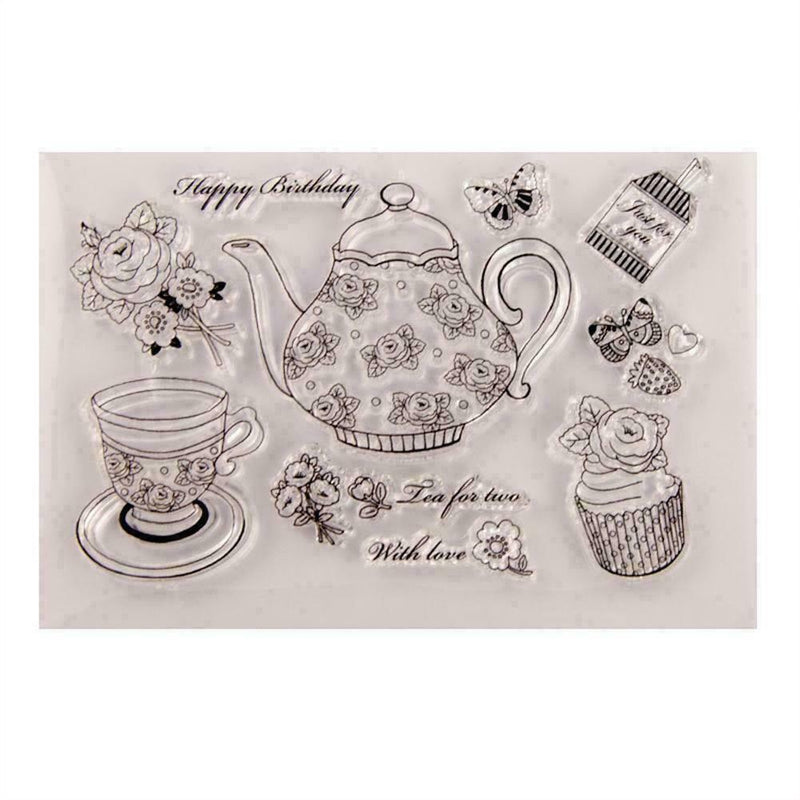 1PC Cartoon Cutting Dies And Stamp Set Clear Stamps Embossing 0 Q4D6 C0C9