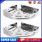 2 X Stainless Steel Bathroom Shelf Shampoo Storage Racks Kitchen Holder