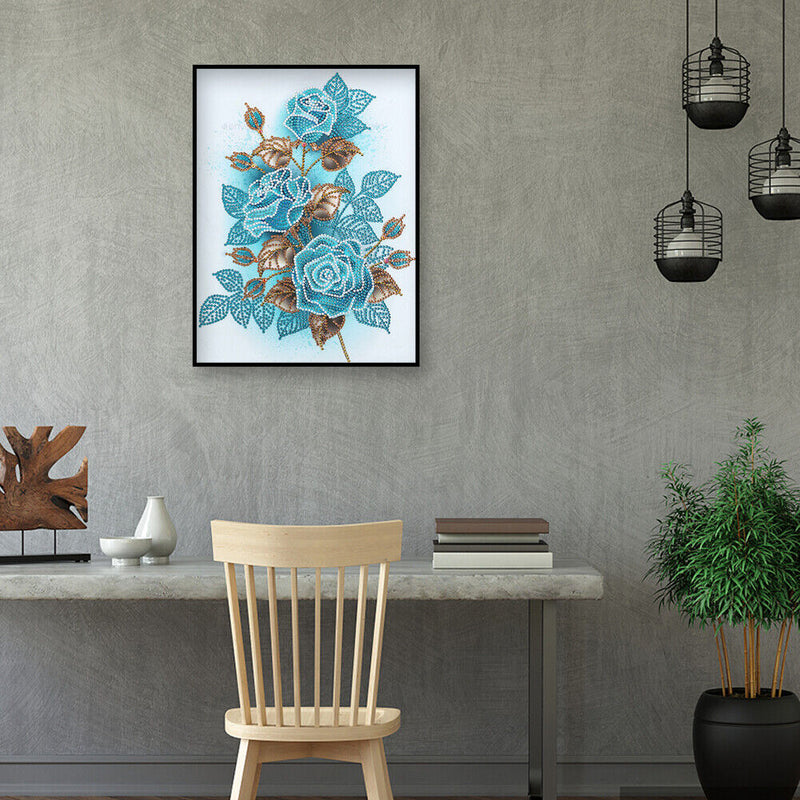 5D DIY Part Special Shaped Drill Diamond Painting Flowers Drawing Newly