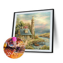 DIY Diamond Painting Kits Full Round Drill Lighthouse Hut Mosaic Home Decor