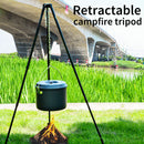 SUNDICK Campfire Tripod Outdoor Camping BBQ Cooker Hanger 3 Sections Adjustable
