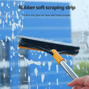 Two-In-One Design Clean Brush Dismountable Handle Bathroom Scrubber (Green)