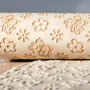Easter Day Embossing Wood Rolling Pin for DIY Baking Cookies (Butterfly)