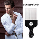 Wide Teeth Metal Comb Stainless Steel Hair Cutting Styling Barbers Trimming