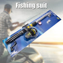 Spinning Reel Fishing Rod Combo Kits Portable Angling Tackle Tools for Beginner
