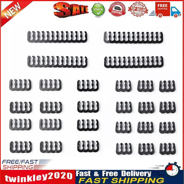 24pcs 6/8/24 Pin Cable Comb for 3.0-3.6mm PC Power Cables Wiring (Black) Newly