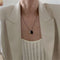 Women Double Chain Bear Pendant Necklace Clavicle Chain Pendant Choker Charm