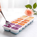 14 Grids Silicone Ice Cube Tray Summer Homemade Ice Cube Mold (Sky Blue) Newly