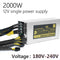 2000W Desktop Power Supply High Efficiency for BTC Bitcoin ETH Ethereum Mining