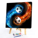 DIY Paint By Number Kit Football Abstract Acrylic Paint for Decor Art Craft Gift