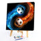 DIY Paint By Number Kit Football Abstract Acrylic Paint for Decor Art Craft Gift
