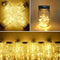 LED Solar Mason Jar Cap Lights Glass Bottle Lid String Lights Garden Decoration
