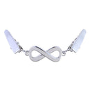 Cardigan Collar Clip Simple Number 8 Women Men Sweater Pin Alloy Jewelry Gift