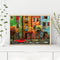 Colored Streets Frameless Picture Oil Paint By Numbers Hand Painted Picture