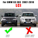 For BMW X3 E83 LCI 2007-2010 Pair Front Fog Light Lamp Bezels Cover Trim Grill