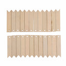 50pcs/set Blank Gift Hanging  Rectangle Wooden Tags Wedding Scrapbooing Rope