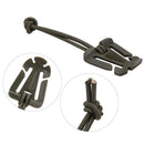10pcs Molle Backpack Carabiner EDC Elastic Rope Webbing Buckle (Army Green)