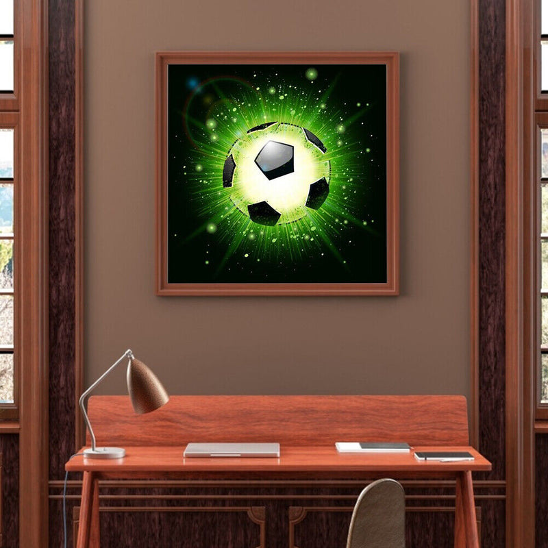 5D DIY Diamond Painting football Full Round Rhinestones Mosaic Home Decor