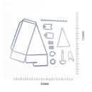 1 Set Clip Lifting Machining Dies for Scrapbooking Cube Cuts Photo Al