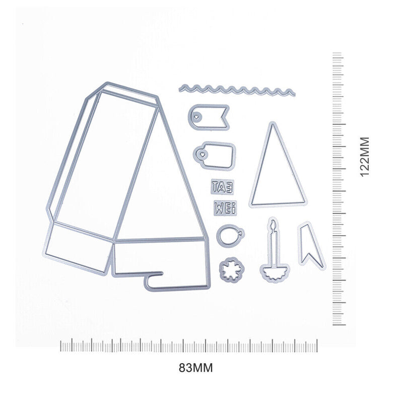 1 Set Clip Lifting Machining Dies for Scrapbooking Cube Cuts Photo Al