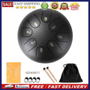 6 inch Ethereal Steel Tongue Drum 8 Tune Hand Pan Drum Tank w/ Mallets Drumstick