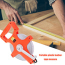 100m Open Reel Retractable Fiberglass Tape Measure Metric Measuring Ruler Newly
