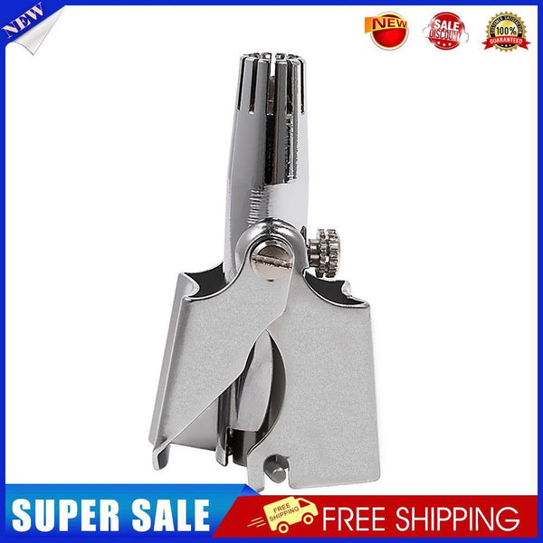 Nose Trimmer for Men Stainless Steel Manual Nasal Razor Washable (Metal)