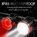 LED Fixed Gear MTB Bike Lights Combo Kits Waterproof Bicycle Taillight Headlight