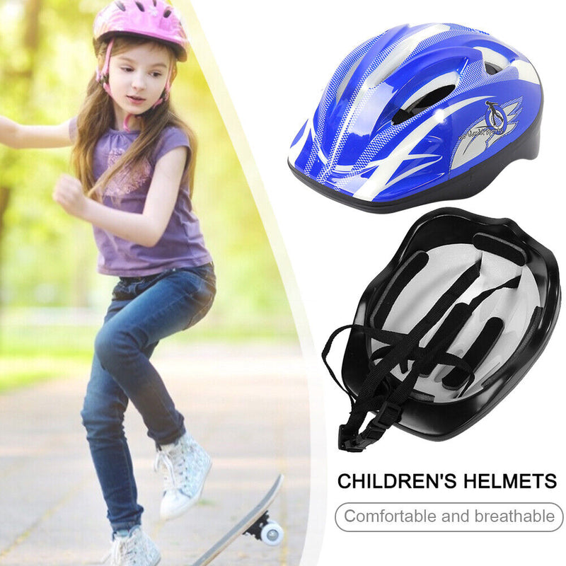 Childrens Riding Helmet Anti Drop Cartoon Sports Bicycle Helmet (Royalblue)