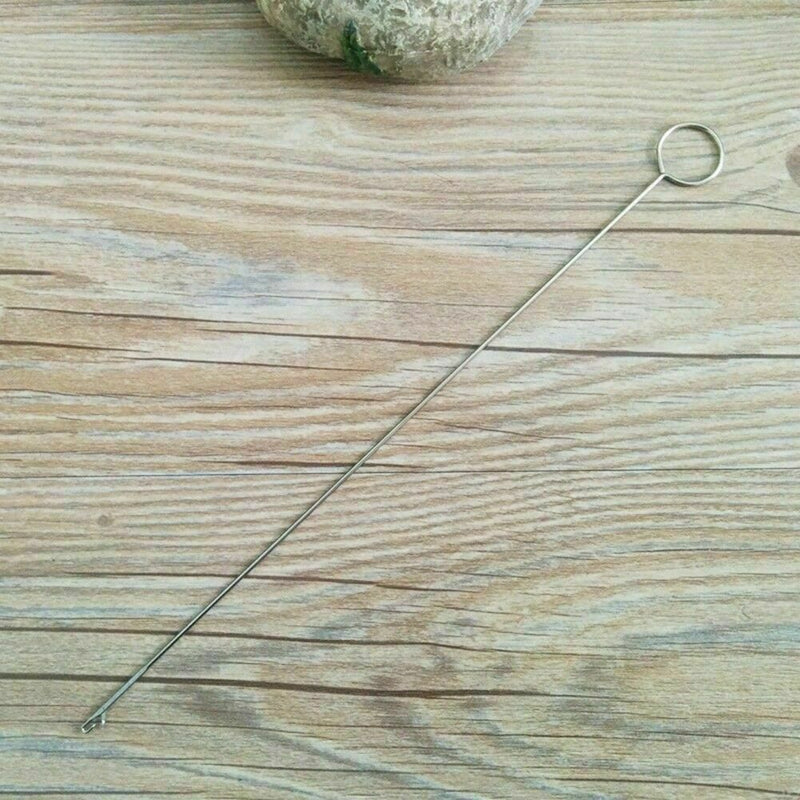 1PCS Metal Loop Turner Hook With Latch For Turning Tubes Fabric S9X2 S5N6 H9S4