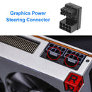 ATX 8Pin Female to 8Pin Male 180 Degree Power Adapter for Desktops GPU (A) Newly