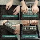 Manual Quad Soil Blocker Mini 4 Hand Held Soil Block Maker for Seedlings Newly