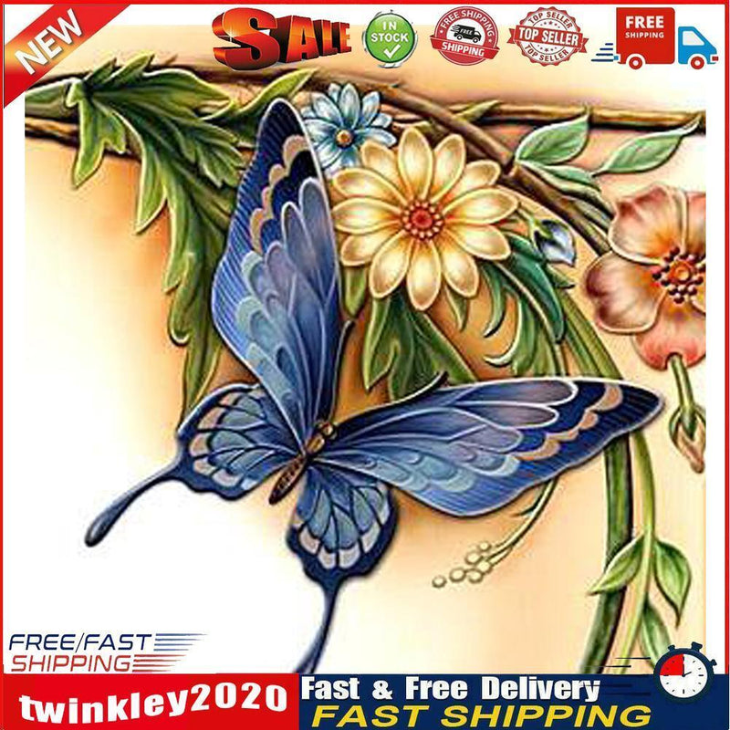 Diamond Painting Kit Art 5D Special Shaped DIY Butterfly Flowers Pictures Newly