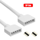 Light Strip Extension Cable for 3528 5050 RGB/5050 RGBW LED Cord (5P-5m)
