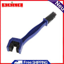 Blue Motorcycle Bicycle Cleaning Brush Chains Crankset Tooths Wheel Tool Cleaner