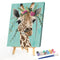 Flower Giraffe Oil Paint By Numbers DIY Handpainted on Canvas Home Decorati