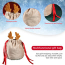 5pcs Gift Bags Drawstring Pocket Christmas Candy Bags Festive Party Decorations