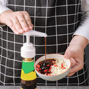 Seasoning Sauce Bottle Spice Container Press Nozzle Kitchen Gadget (White) Newly