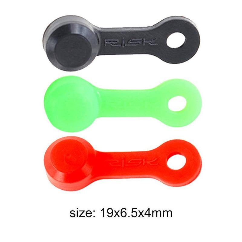 50pcs RISK Bicycle Bleed Nipple Screw Cap Oil Disc Brake Dust Cover (Red)
