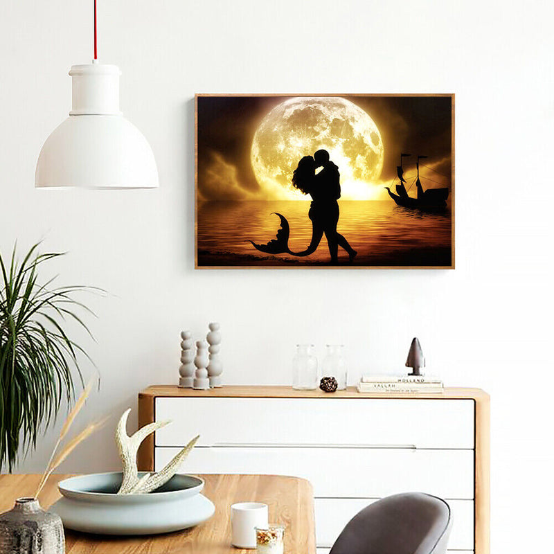 Couple 5D Full Square Drill Diamond Painting DIY Cross Stitch Wall Embroide