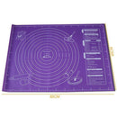 Measurements Non-Stick Pad Rolling Dough Pizza Dough Maker Holder Baking Mat