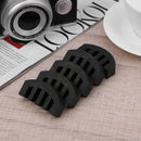 5pcs Black 5-Prong Rubber 4/4 Violin Silencers Fiddle Practice Mutes Newly