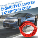 12V 24V 10A Car Cigarette Lighter Extension Cord Cable Plug to Socket 3.6m Red