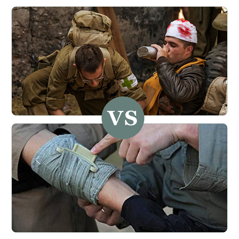 Wound Hemostatic Bandage Bleeding Treat & First Aid Training (6 Inches) Newly