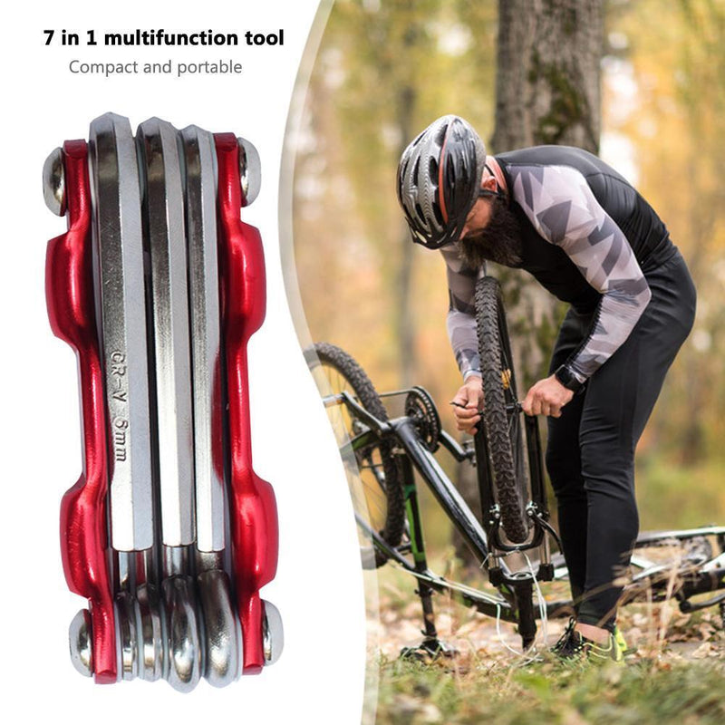7 in 1 Bicycle Repair Tools Portable Multifunctional Maintenance Tool Kits