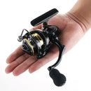 Mini Spinning Fishing Reel 5.2/1 Speed Ratio 13BB Metal Spool Wheel (ZP500)