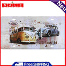 Car Sheet Metal Drawing Metal Painting Tin Wall Home Poster Bedroom Art Sign