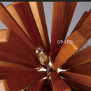 Pendant Hanging Lamp Dandelion Design Pastoral Style Simple Chandelier Wooden