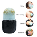 Reusable Silicone Ice Cube Gua Sha Massager Molds Shrink Pores Tool (Black)