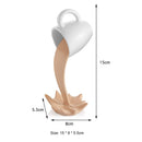 Suspended Floating Coffee Cup Sculpture Pouring Mug Home Decor (White) Newly